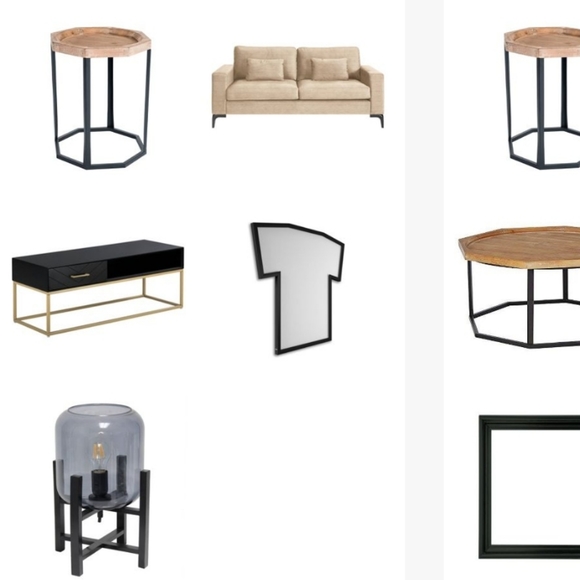 Grayson Wood and Metal Side Table Natural - Finch - Picture 11 of 13